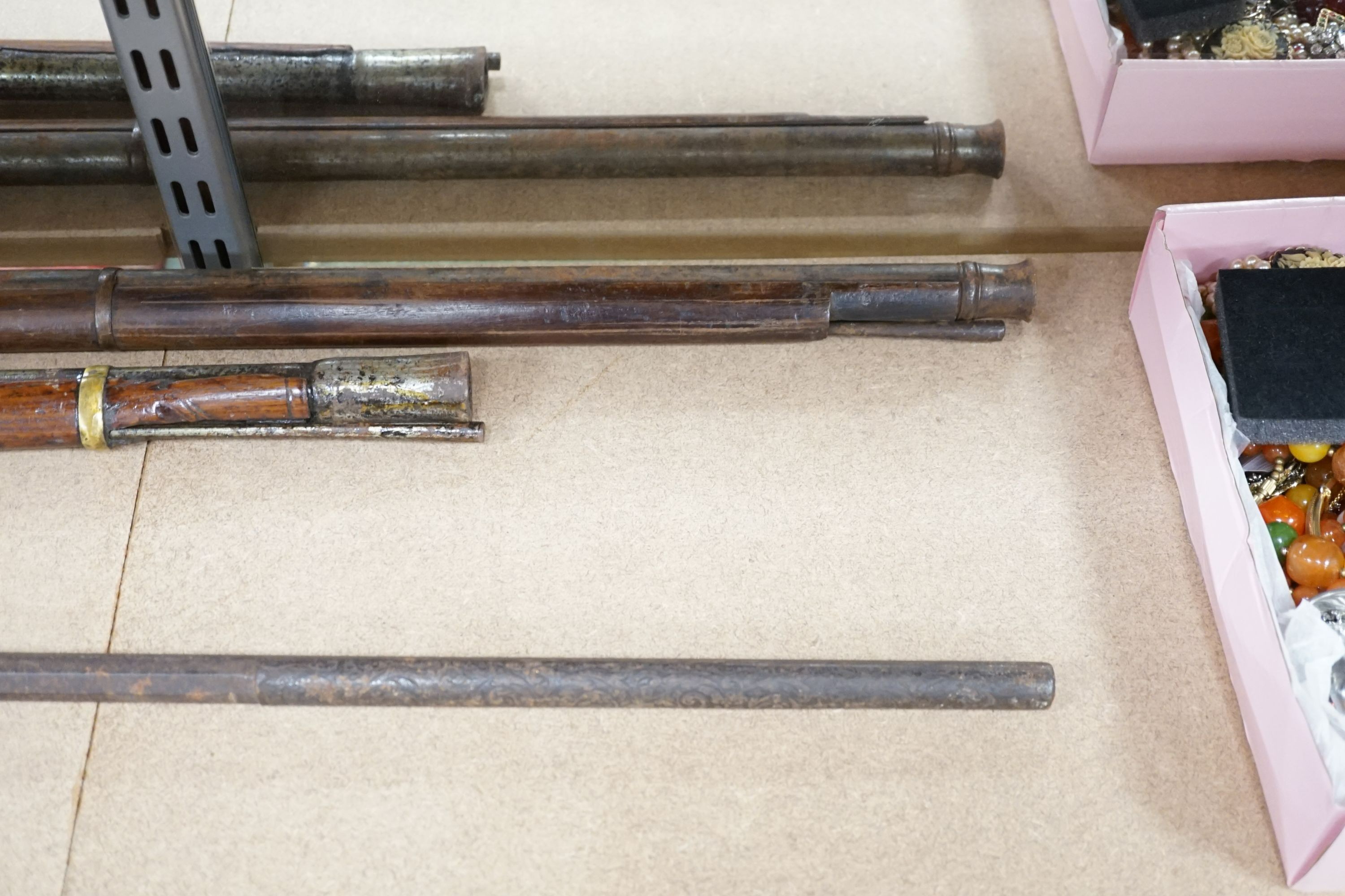 Three Indo-Persian match-lock rifles